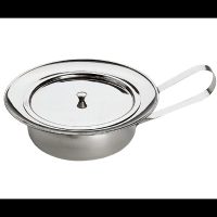 17237-BASSIN DE LIT INOX AVEC POIGNEE ET COUVERCLE