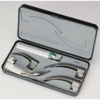 17374-LARYNGOSCOPE MC INTOSH A FIBRE OPTIQUE 4 LAMES 0-1-2-3