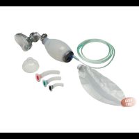 18866-INSUFFLATEUR DE REANIMATION PEDIATRIQUE EN SILICONE TRANSLUCIDE 500 ml AVEC RESERVOIR D OXYGENE 2 600 ml