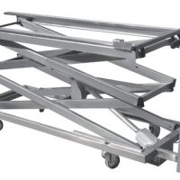 60526-CHARIOT ELEVATEUR ELECTRIQUE 2 CROIX INOX INCLINABLE