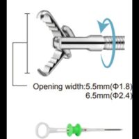 63396-PINCE EXTRACTION CROCODILE DENT RAT ROTATIVE POUR GASTROSCOPE